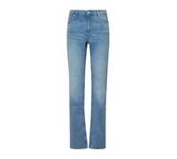 Straight-Jeans S.OLIVER, Damen, Gr. 44, Länge 30, mid blau used, Denim/Jeans, Obermaterial: 76% Baumwolle, 23% Polyester, 1% Elasthan, regular fit normal, Jeans Straight-Jeans, Mid Rise, Regular Fit (