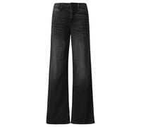 Schlagjeans S.OLIVER "SURI", Damen, Gr. 44, Länge 30, schwarz, Denim/Jeans, Obermaterial: 99% Baumwolle, 1% Elasthan, normal lang, Jeans, mit Stretch-Anteil (60782415-44) schwarz