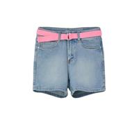 s.Oliver Unisex Kinder 2142542 Jeans Short mit Gürtel, Blau, 170 Slim