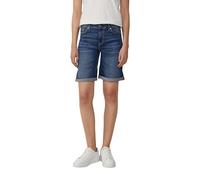 s.Oliver RED LABEL Regular Fit Jeansshorts aus Baumwoll-Mix Modell 'KAROLIN' in Marine, Größe 40