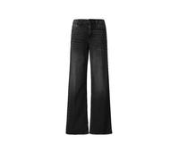 Schlagjeans S.OLIVER "SURI", Damen, Gr. 42, Länge 30, schwarz, Denim/Jeans, Obermaterial: 99% Baumwolle, 1% Elasthan, casual, normal lang, Jeans, mit Stretch-Anteil (60782415-42) schwarz