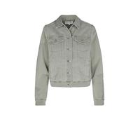 Jeansjacke S.OLIVER, Damen, Gr. 34, shadow khaki, Denim/Jeans, Obermaterial: 98% Baumwolle, 2% Elasthan, unifarben, tailliert taillenbedeckt, Manschette, Jacken Jeansjacke, mit Taschen (65733544-34)