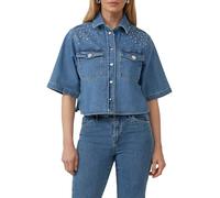 Jeansjacke mit kurzen Ärmeln und Nieten-Details 40 blau 2171074.56Z4.40