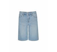 Jeansshorts S.OLIVER, Damen, Gr. 42, N-Gr, blau (mid blau), Denim/Jeans, Obermaterial: 98% Baumwolle, 2% Elasthan, unifarben, casual, normal kniefrei, Jeans, im 5-Pocket-Stil (95914733-42) mid blau