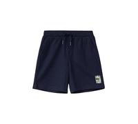 Jersey-Bermuda im Relaxed Fit mit Print-Detail 134 blau 2176169.5952.134