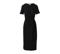 Jersey-Kleid mit Knotendetail und Raffung 42 schwarz 2167313.9999.42