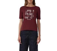 Jersey-Shirt im Slim Fit mit Frontprint 40 rot 2170078.39D2.40