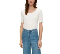 s.Oliver Jersey-Shirt mit U-Ausschnitt