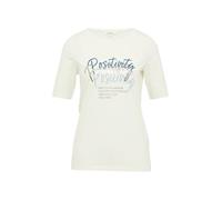 Jersey-T-Shirt im Slim Fit mit Frontprint 42 creme 2164086.02D1.42