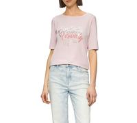 Jersey-T-Shirt im Slim Fit mit Frontprint 46 pink 2164086.41D1.46