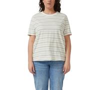Jersey-T-Shirt mit Streifen 48 creme|mehrfarbig 2181262.02G1.48