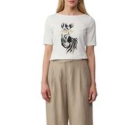 Jersey-T-Shirt mit Zebra-Artwork 36 creme 2166051.02D5.36