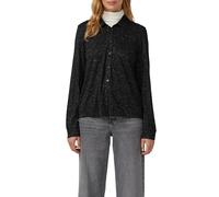 s.Oliver Jerseybluse Damen mit Glitzergarn Schwarz Größe 42