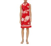 Jerseykleid mit Faltenausschnitt 44 rot