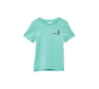 s.Oliver Jerseyshirt aus Baumwolle mit Front- und Rückenprint Türkis Größe 92/98