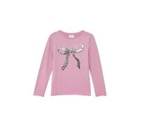 Jerseyshirt im Slim Fit mit Folienprint und Rollkante 140 Rosa 2171381.4189.140