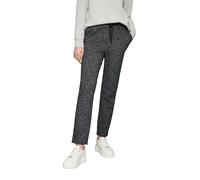 Jogg Pants im melierter Optik mit elastischem Bund 46 schwarz