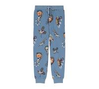 Jogginghose mit angedeutetem Tunnelzug und All-over-Print 104 blau 2169362.54A2.104