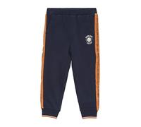 s.Oliver Jogginghose mit gummiertem Print und Kontraststreifen