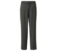 Stoffhose S.OLIVER, Damen, Gr. 46, N-Gr, dunkelgrau melange, Flanell, Obermaterial: 65% Polyester, 33% Viskose, 2% Elasthan, meliert, regular fit knöchelfrei, Hosen, mit elastischem Bund (48448406-46)