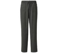 Stoffhose S.OLIVER, Damen, Gr. 40, N-Gr, dunkelgrau melange, Flanell, Obermaterial: 65% Polyester, 33% Viskose, 2% Elasthan, meliert, regular fit knöchelfrei, Hosen, mit elastischem Bund (48448406-40)