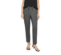 Jogpants mit Elastikbund und Fischgrat-Struktur 34 schwarz