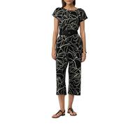 Jumpsuit in Culotte-Länge mit Flechtgürtel 46 schwarz 2160814.99A3.46