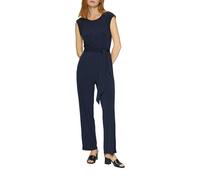 Fließender Jersey-Jumpsuit mit Falte und Bindegürtel 34 blau 2150293.5959.34