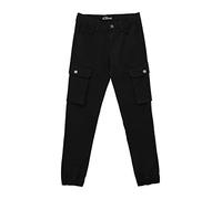 s.Oliver Jungen 2123132 Hose lang, Skinny Seattle, Black, 152 / Big