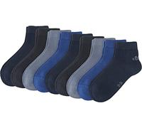s.Oliver Jungen 9er Pack Sneakersocken Junior Quarter mit weichem Bund Kinder Halbsocken