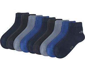 s.Oliver Jungen 9er Pack Sneakersocken Junior Quarter mit weichem Bund Kinder Halbsocken