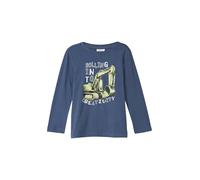 s.Oliver Jungen Langarm-Shirt mit Frontprint T-Shirt Langarm