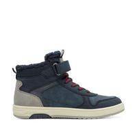 s.Oliver Jungen Sneaker flach High Top Wasserabweisend, Blau (Navy), 39 EU