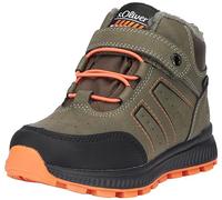 s.Oliver Jungs Sneaker hoch mit Klettverschluss Gefüttert, Grün (Khaki), 32 EU