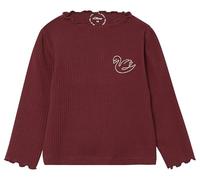 Rippshirt mit Stickerei und Puffärmel 74 rot 2173621.4917.74
