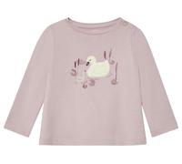 Ausgestelltes Langarmshirt mit Print und Applikation 74 Rosa 2173623.4511.74