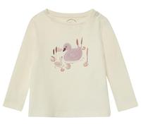 Ausgestelltes Langarmshirt mit Print und Applikation 80 beige 2173623.0406.80