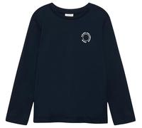 Unisex Longsleeve aus Baumwolle mit kleinem Print-Detail 116/122 blau 2160642.5952.116_122