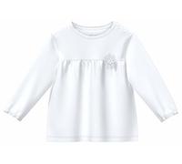 Langarmshirt im A-Shape mit Applikation 86 weiß 2176063.0100.86