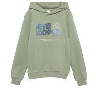 s.Oliver Junior Jungen 2153518 Sweatshirt mit Kapuze, Grün 7805, 134/140