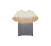 Baumwollshirt in Batik-Optik mit kleinem Schriftprint 170/176 grau 2163440.9450.170_176