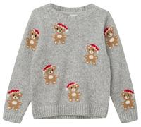Weicher Strickpullover mit Weihnachtsmotiven 104/110 grau 2170174.94X4.104_110