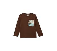s.Oliver Junior Jungen 2173438 T-Shirt Langarm, Brown, 116/122