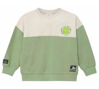 Sweatshirt S.OLIVER JUNIOR, Jungen, Gr. 128/134, grün, Sweatware, Obermaterial: 90% Baumwolle, 10% Polyester, bequem normal, Rundhals, Rippbündchen, Sweatshirts Sweatshirt, bequem geschnitten, Rundhal