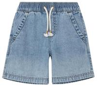 Bermudas S.OLIVER JUNIOR, Jungen, Gr. 110, N-Gr, blau used, Web, Obermaterial: 100% Baumwolle, bequem ca. Mitte Oberschenkel, Hosen Bermudas (69933426-110) blau used