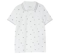 Gemustertes Poloshirt aus Piqué 92/98 weiß 2175798.0100.92_98