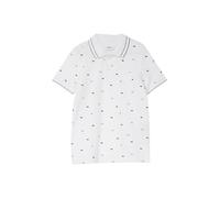Gemustertes Poloshirt aus Piqué 104/110 weiß 2175798.01A1.104_110