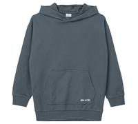 Unisex Oversized-Hoodie mit Kängurutaschen und Schrift-Print 140 blau 2174132.5547.140