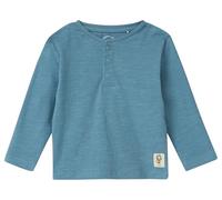 Baumwoll-Shirt mit Henleyausschnitt und Druckknopfleiste 74 blau 2168986.5470.74