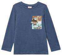 Langarm-Jersey-Shirt mit Frontprint 116/122 blau 2173438.5544.116_122